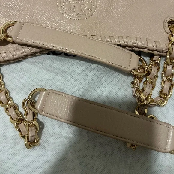Tory Burch Tan/pink Leather Tote Bag - Picture 9 of 13